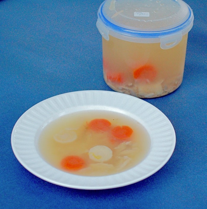 A family favorite, traditional chicken soup is soothing and delicious. Perfect to start any Jewish holiday meal or to cure a cold. Recipe at JessicaLevinson.com | #GlutenFree #DairyFree #EggFree #kosher #jewishfood #chickensoup #soup A family favorite, traditional chicken soup is soothing and delicious.