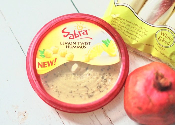 Sabra Lemon Twist Hummus Sabra Lemon Twist Hummus is used to make lemon hummus endive boats, a quick and easy appetizer perfect for feeding a crowd.