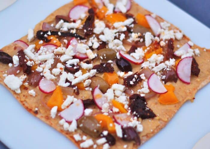 Mediterranean Hummus Flatbread Mediterranean Hummus Flatbread