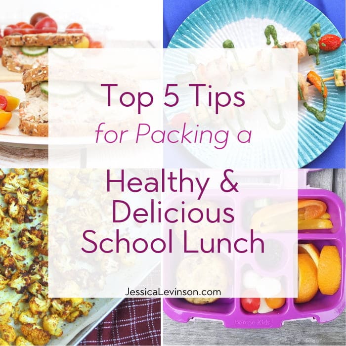 tips for packing school lunch Tips for Packing a Healthy and Delicious School Lunch Square Collage with Text Overlay