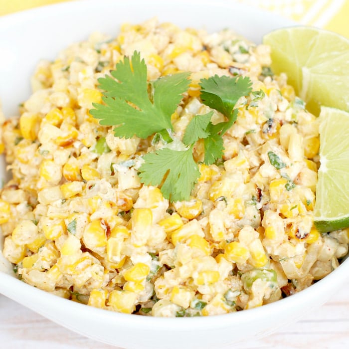 Esquites mexican corn salad close up esquites mexican corn salad