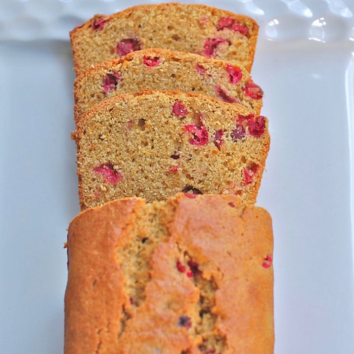 Cranberry Orange Bread dairy-free and nut-free whole-grain Cranberry Orange