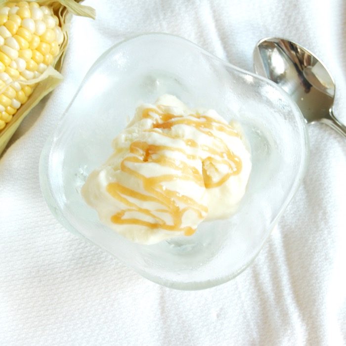 Caramel Corn Frozen Yogurt | Jessica Levinson, MS, RDN, CDN This caramel corn frozen yogurt is a delicious way to enjoy the flavor of sweet summer corn throughout the year. Get the recipe, made with less added sugar than most frozen desserts, at JessicaLevinson.com | #lessaddedsugar #frozenyogurt #caramelcorn #froyo #corn #summereats