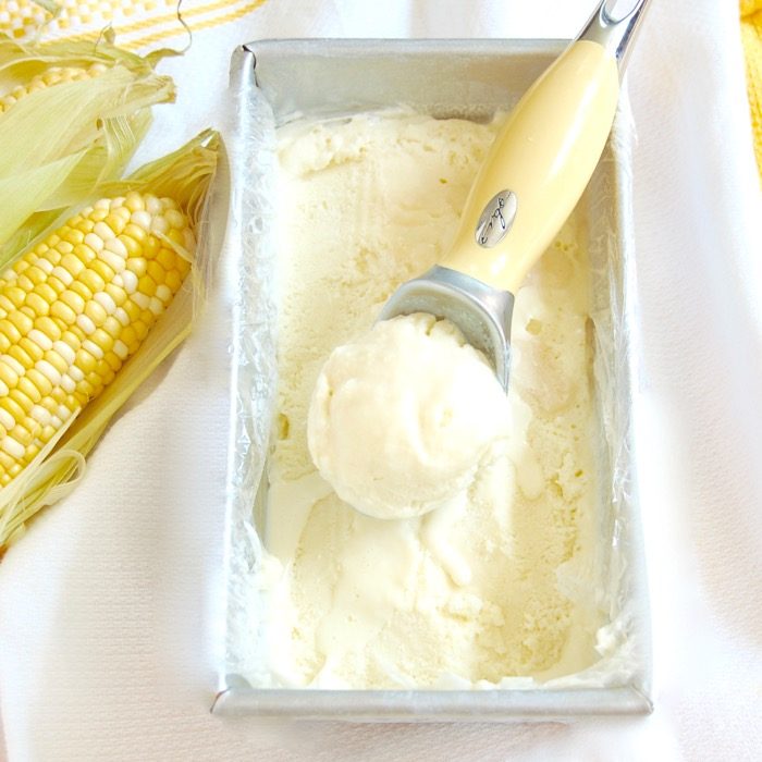 Caramel Corn Frozen Yogurt | Jessica Levinson, MS, RDN, CDN This caramel corn frozen yogurt is a delicious way to enjoy the flavor of sweet summer corn throughout the year. Get the recipe, made with less added sugar than most frozen desserts, at JessicaLevinson.com | #lessaddedsugar #frozenyogurt #caramelcorn #froyo #corn #summereats