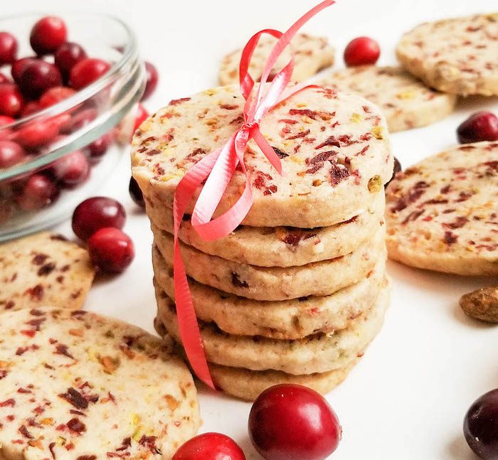 Ginger Cranberry Pistachio Shortbread Cookies @ Beautiful Eats & Things Ginger Cranberry Pistachio Shortbread Cookies @ Beautiful Eats & Things