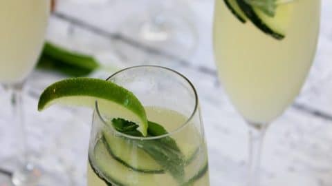 Image for Cucumber Lime Basil Prosecco Spritzer