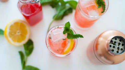 Image for Strawberry Rhubarb Gin Fizz