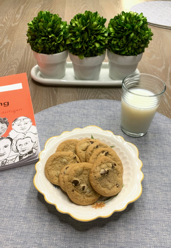 Cookies and Milk plate of cookies with a glass of milk